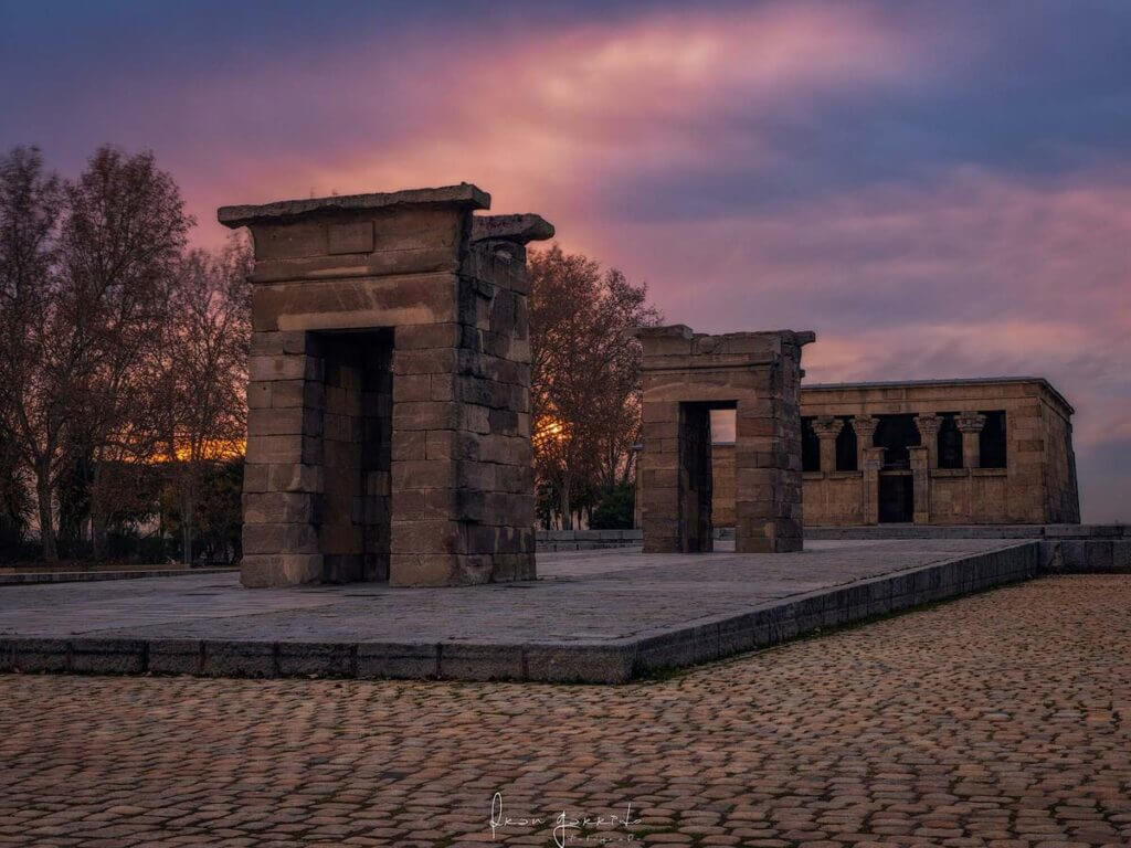Atardecer Templo Debot Madrid