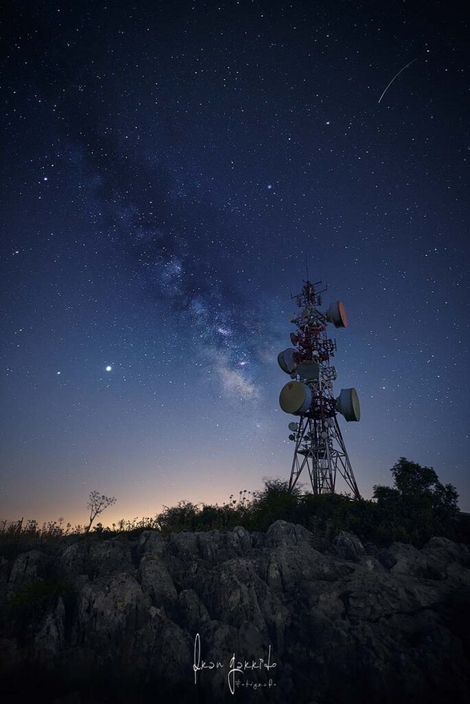 fotografia nocturna via lactea
