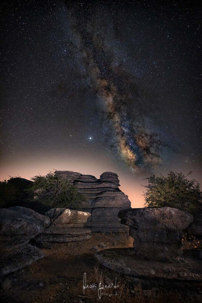fotografia nocturna via lactea