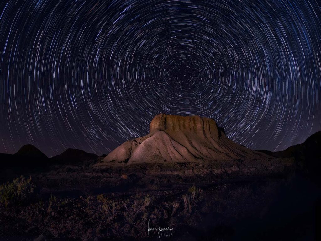 fotografia nocturna circumpolar